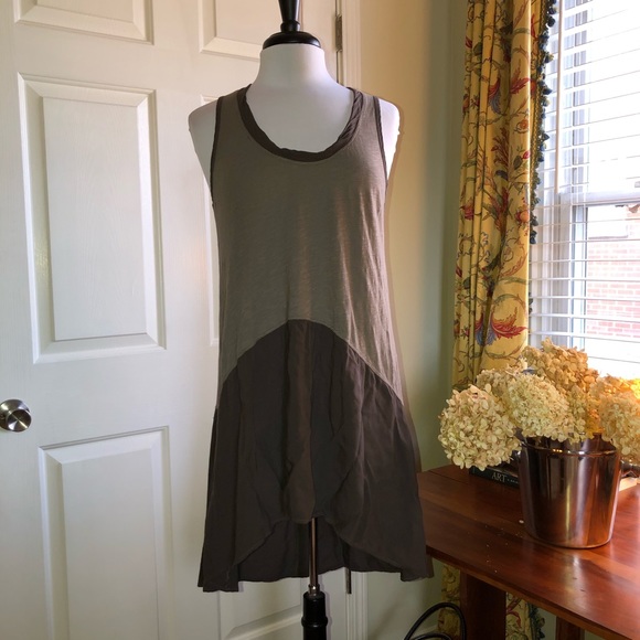 Left of Center Calla Tank Tunic TAN Sz. S - Picture 2 of 7